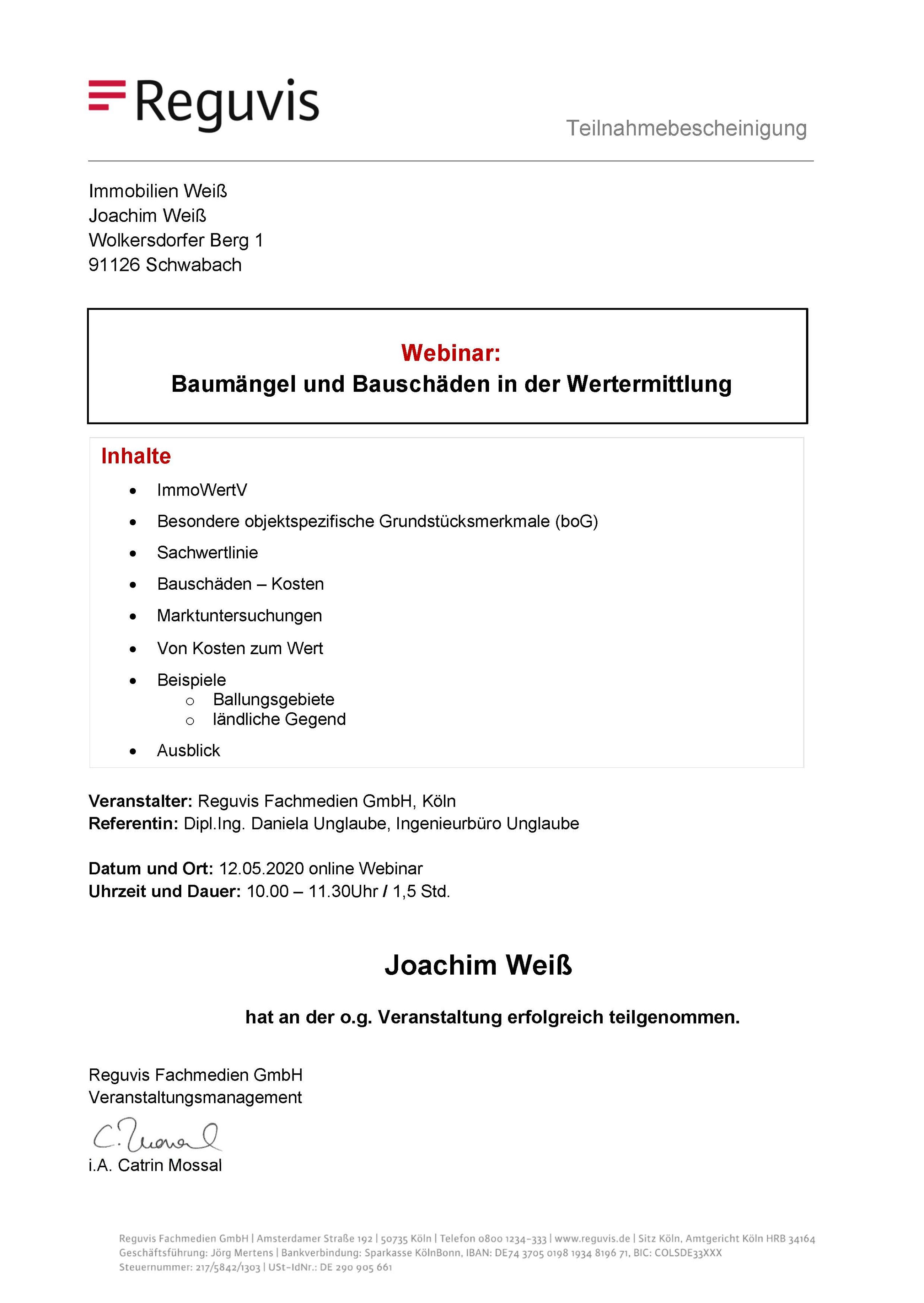 Baumängel u Bauschäden in Wertermittlung